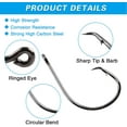 thumbnail image 3 of Circle Hooks Saltwater Fishing Hooks 100Pcs,High Carbon Steel in-line Circle Hook Straight Eye Octopus Hook for Freshwater Saltwater, 3 of 4