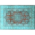 thumbnail image 1 of Ahgly Company Indoor Rectangle Persian Light Blue Traditional Area Rugs, 8' x 10', 1 of 4
