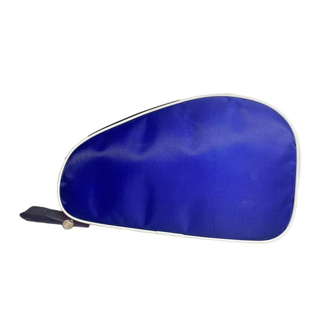 Table Tennis Racket Case Pong Paddle Case of Fan Shaped Lightweight Training Competition Professional Table Tennis Cover Racket Pouch Blue