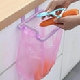 thumbnail image 2 of Hooks Kitchen Cabinet Door Wall Mounted Garbage Bag Holder for Drawer Kitchen Hanging Can Organizer, 2 of 7