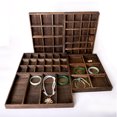 thumbnail image 2 of New Arrival Wooden Jewelry Tray Jewellery Organizer Bangle Earrings Bracelets Choker Necklaces Pendants Storage Vintage Plate 4 grids tray, 2 of 6