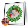 thumbnail image 1 of Diamante 5D Pintura Santa Claus Guirnaldas Forma especial Rhinestone (HB213) Likrtyny Oficina Multiescena Multifunción, 1 of 9