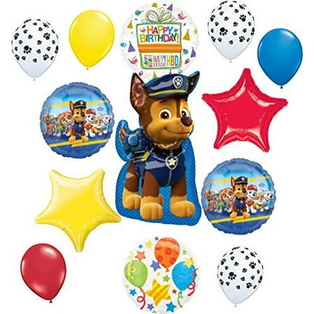 Paw Patrol Party Supplies Pups Chase Birthday Balloon Bouquet Decorations