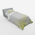 thumbnail image 3 of Ambesonne Abstract Bedding Set 4 Pcs, Bubbles Flowers, Queen, Pale Yellow Pale Grey, 3 of 3