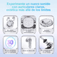 thumbnail image 2 of Audífonos Bluetooth 5.3 Inalámbricos De Transparente Blanco, 2 of 4