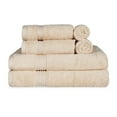 thumbnail image 2 of BNM Egyptian Cotton Luxury 6 Piece Towel Set, Ivory, 2 of 5