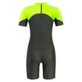 thumbnail image 2 of iEFiEL Kids Girls Swimsuit One-piece Short Sleeves Bathing Suit Rash Guard Fluorescent_Green 16, 2 of 5
