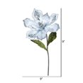 thumbnail image 2 of Vickerman OF160707 Silver Magnolia Flower Stem, 22 & 9 in., 2 of 3