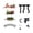 A, variant on Christmas Tree Hanging Train Set 37 Pcs Battery Powered, Electric Festive Christmas Train with Light Sound Track, Holiday Decor for Around Tree Under Tree Home Party Display