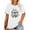 B-White, variant on XCHQRTI Women Happy Easter Shirts Short Sleeves Plus Size T shirt Tops