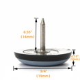 thumbnail image 3 of Furniture Sliders Furnigear, uñas de PTFE de 3/4 pulgadas, paquete de 40, 3 of 7