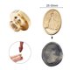 thumbnail image 5 of Cuadros Decorativos Cabeza de sello de pintura de fuego en relieve 3D cabeza de sello Retro de latón herramienta de decoración artesanal DIY (B) Tmvgtek embutido en tela, 5 of 6