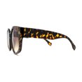 thumbnail image 3 of Womens Oversize Pentagon Size Lens Thic Horn Rim Vintage Style Sunglasses Tortoise Solid Brown, 3 of 4