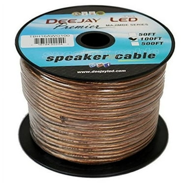 Deejay LED TBH16AWG100 16ga 100ft Speaker Wire Spool