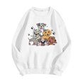 thumbnail image 1 of VBARHMQRT Soccer Mom Chandail en Molleton Women C'est l'Automne Citrouille Chandail en Molleton Imprimé Léopard Décontracté Manches Longues Chandail Chemise Hauts Blouse, 1 of 2