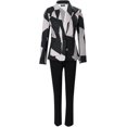thumbnail image 5 of ZHAOCHENG Trajes de pantalón para mujer, modernos y elegantes, de negocios, con blazer, de color liso, para uso diario, de dos piezas, para uso festivo, elegante, con solapa y corte ajustado, para uso, 5 of 5