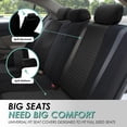 thumbnail image 2 of FH Group Trendy Elegance 3D Air Mesh Seat Covers Fit For Car Truck SUV Van - Rear Bench, 2 of 4