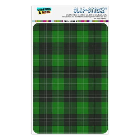 Plaid Green Gray Grey Pattern Home Business Office Sign