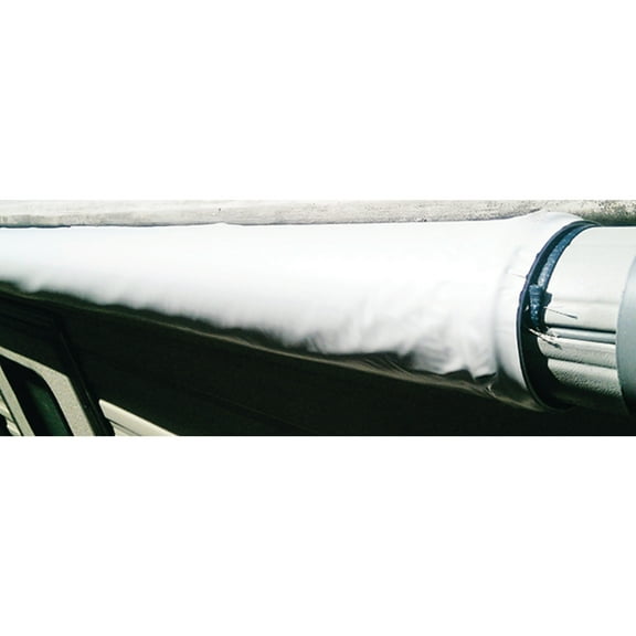 Leisure Time 60099 White, 8" x 21' PVC, RV Awnings Waterproof, UV Resistant