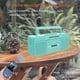 thumbnail image 5 of Grabador portátil con reproductor de casetes retro, Bluetooth, USB, verde azulado, 5 of 9