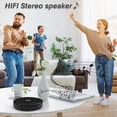 thumbnail image 4 of Reproductor de CD portátil Bluetooth Lukasa Stereo con altavoz negro, 4 of 8