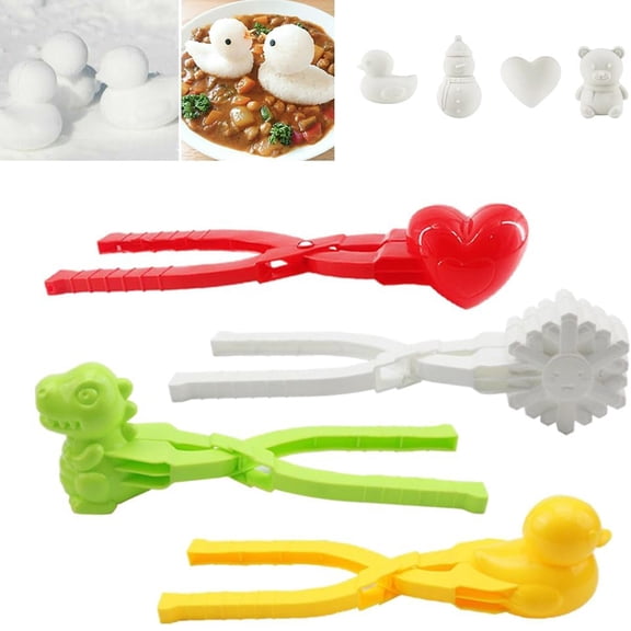 4 Pcs Duck Rice Mold for Sushi Making, Kanavi DIY Sushi Cakes Mold