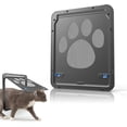thumbnail image 1 of Dog Cat Flap Easy to Install Locking Cat Flaps Pet Door (29cm x 24cm), 1 of 6