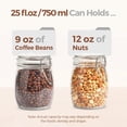 thumbnail image 4 of 6-pack 25oz Round Glass Mason Jars With Lids  Airtight Canning For Preserving & Pickling Multi-purpose Storage Containers Kitchen Bathroom Laundry Ideal Housewarming Gift Set, 4 of 7