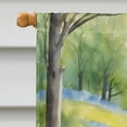 thumbnail image 3 of Caroline's Treasures DAC6679CHF Norwegian Elkhound Spring Path House Flag Large Porch Sleeve Pole Decorative Outside Yard Banner Artwork Wall Hanging, Polyester, House Size, Multicolor, 3 of 5