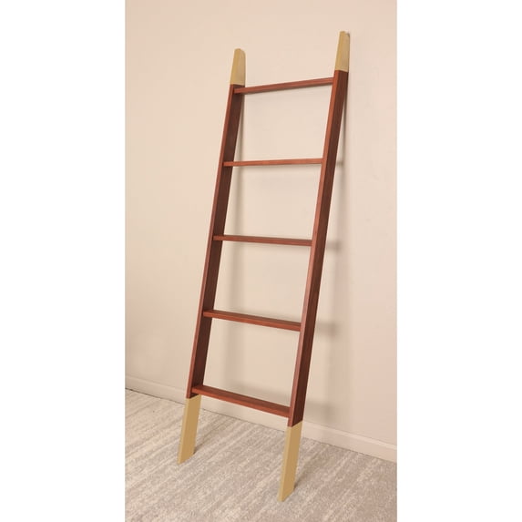 Chestnut with Gold Accents Blanket Ladder 20'' x 72''