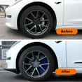 thumbnail image 4 of Caliper Covers Set of 4 Compatible with  Model Y Accessories, Brake Caliper Cover Front Rear Aluminum Alloy, Replacement for  Model Y 2020-2023 19 20in Wheels Hub, 4 of 8
