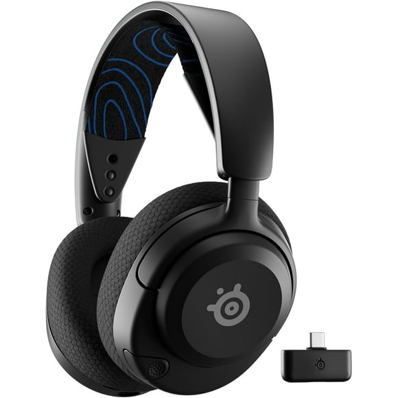 SteelSeries Arctis Nova 5P Casque de Jeu Sans Fil Multi-Systèmes – Boîte Ouverte / Haut-Parleurs Magnétiques en Néodyme / Plus de 100 Préréglages Audio / Batterie de 60 H / Idéal pour PS5, PS4, PC, Switch, Mobile