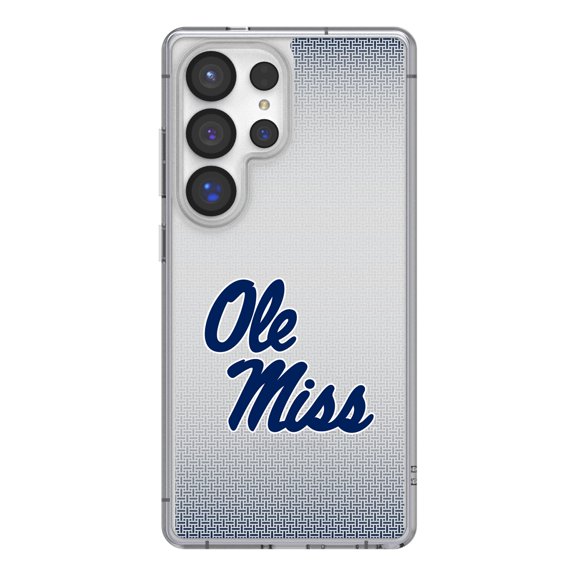 Ole Miss Rebels Linen Logo Galaxy Clear Case