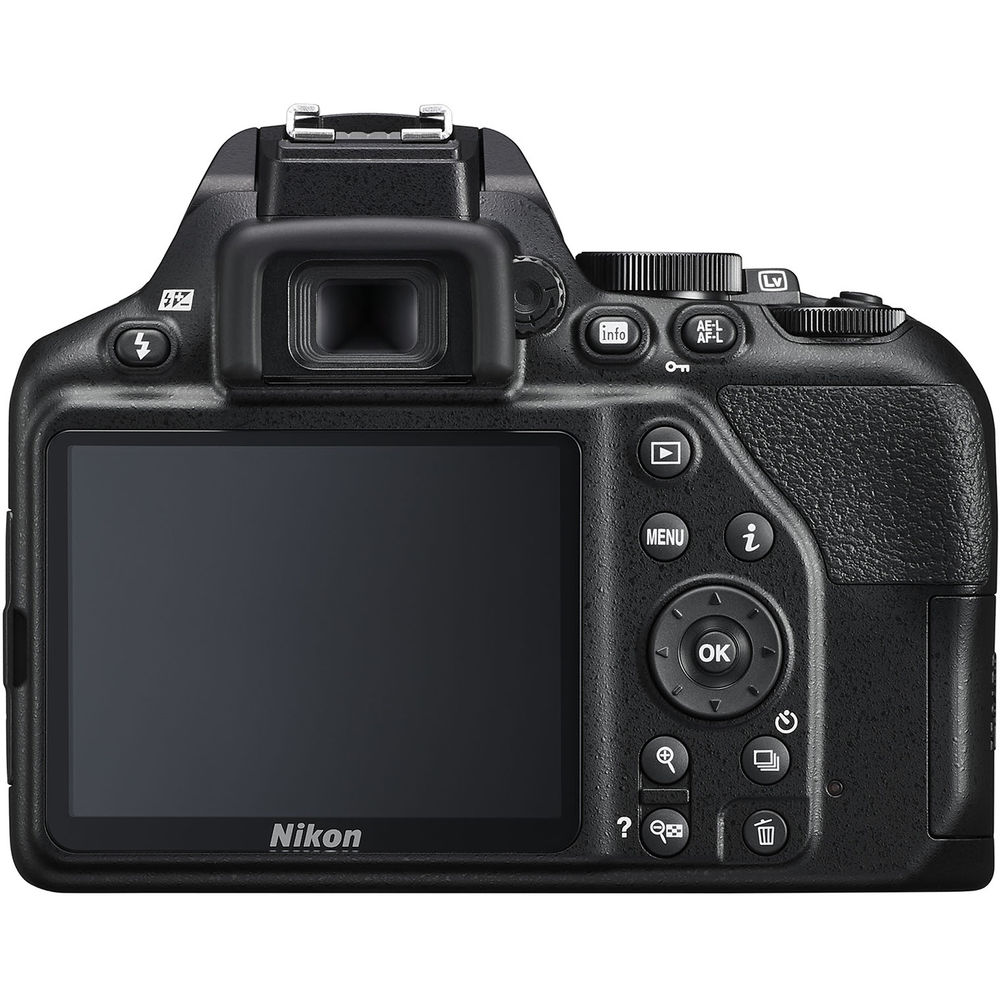 Nikon D3500 DSLR Camera with 18-55mm Lens (1590) + 4K Monitor + 2 x 64GB Extreme Pro Card + 2 x EN-EL14a Battery + Corel Photo Software + Pro Tripod + Case + Filter Kit + More - International Model - image 3 of 7