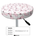 thumbnail image 4 of Susaid Cute Bow Tie Print Elastic Bar Stool Cover Personalized Washable Stool Cover for Barbershop Home Bar Kitchen-12 inch, 4 of 7