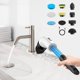 thumbnail image 4 of Juego de cepillos de limpieza de baño multifunción recargables, fregadora giratoria automática con dispensador de líquido, 9 cabezales reemplazables para piso, cocina, interior del automóvil, 4 of 5