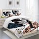 thumbnail image 5 of Juegos de edredón de cama Funda nórdica con estampado temático de perro Fundas de almohada Decorativas Cachorro lindo Suministros para dormir Juego de cama M LYSHDW2109250008 3 piezas seitruly HA012374-05, 5 of 7
