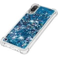 thumbnail image 6 of case for Samsung Galaxy A02 Case for Girls Women, Fashion Shiny Creativity Quicksand Flowing Liquid Floating Soft TPU Cover Glitter Cute Bling Clear Protective Case for Samsung Galaxy M02 RLS Blue, 6 of 14