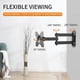 thumbnail image 2 of Soporte de pared para TV, soporte de pared giratorio e inclinable para visor de plasma LCD LED de 13 a 32 pulgadas , VESA 100 x 100/75 x 75 mm hasta 15 kg, brazo articulado para TV,, 2 of 5