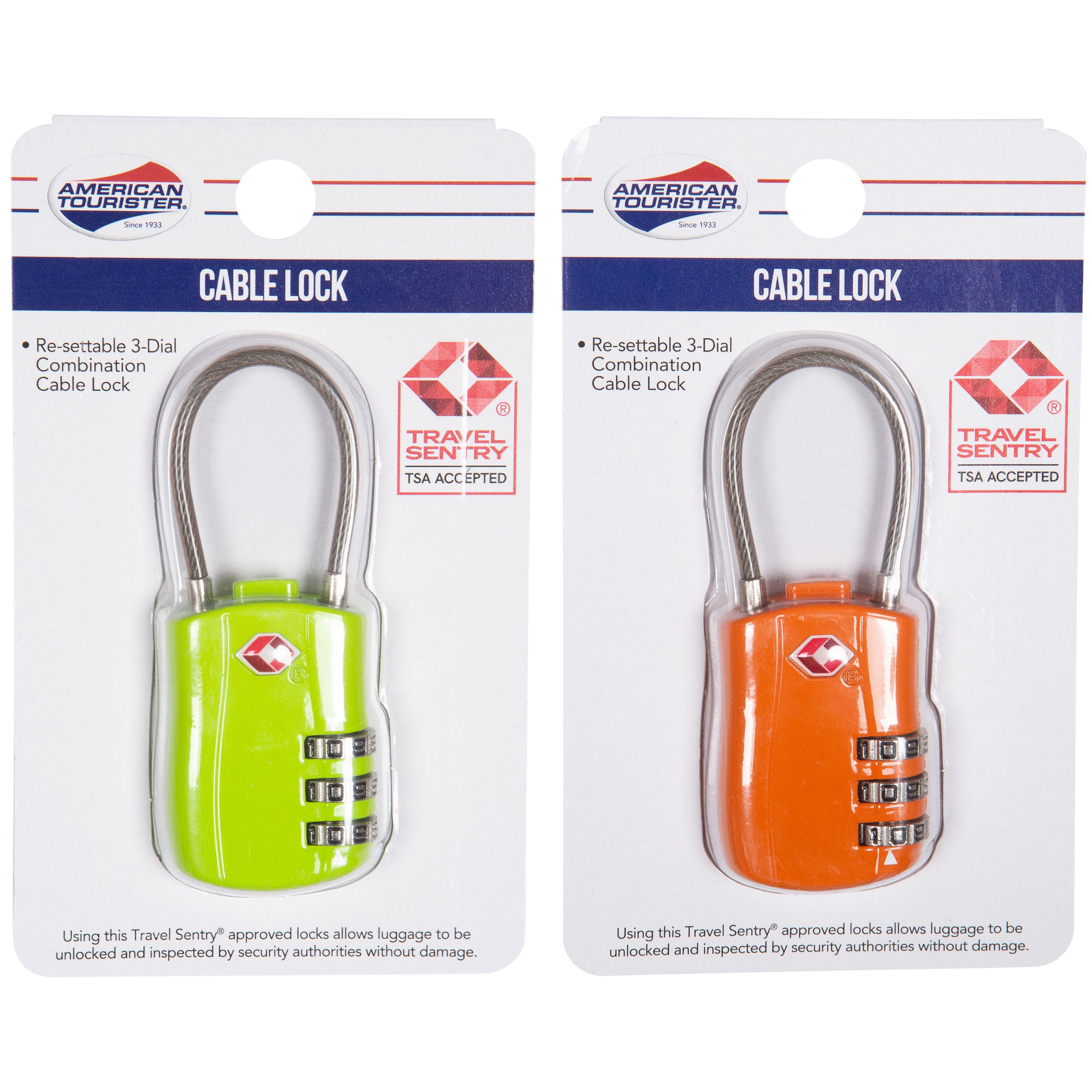 american tourister cable lock