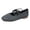 Grey, variant on Womens Strappy Ballet Flat Stylish Casual Comfortable Knit Square Toe Low Heel Slip on Walking Loafers Mary Jane Dressy Shoes Fall Red Size 6.5