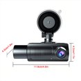 3 Channel WiFi Dash Cam, 1080P Front And Rear Inside Dash Camera For