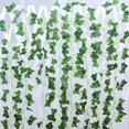 thumbnail image 1 of 80 Uds. De plantas artificiales de vid, flores falsas, guirnalda colgante de hiedra para el banquete de boda, hogar, Bar, jardín, decoración de pared ZefeiWu 1327533466530, 1 of 1