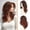 Copper Red, variant on Layered Wigs with Lace Front Hairline Long Wavy Natural Looking Middle Part Synthetic Hair Wig for Women Daily Party Costume,Ash Brown Grey