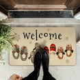 thumbnail image 6 of Merry Christmas Door Mat Outdoor for Front Door,Holiday Watercolor Slippers Holiday Welcome Doormat,Winter Xmas Floor Rugs for Indoor Porch Entrance Farmhouse Decor 30" x 17", 6 of 6