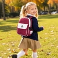 thumbnail image 7 of AHMOMEI Contrast Trim Backpack 13.39", Multi Pocket Casual Daypack with Adjustable Shoulder Straps, Waterproof Portable Carry Bag for Playtime, Trip, 7 of 7