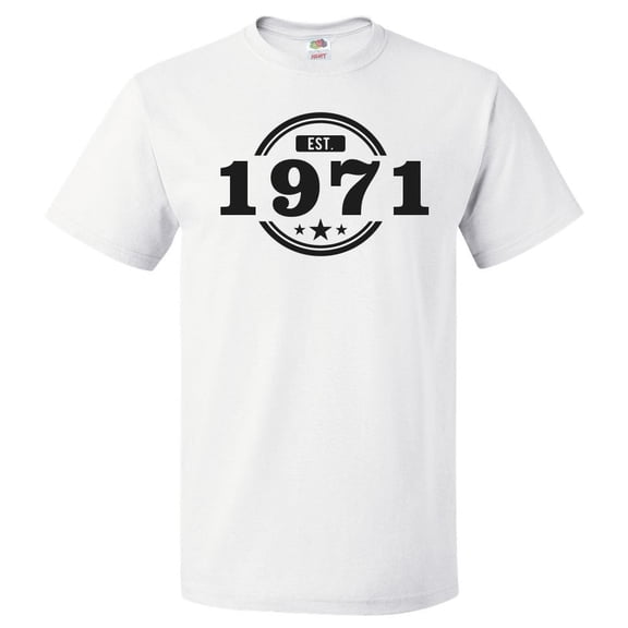 55th Birthday Gift For 55 Year Old Established 1971 T Shirt