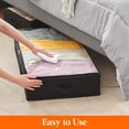 Lifewit Under Bed Storage Bag Organizer with Handle Thick Fabric Clear