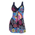 thumbnail image 3 of Women‘s Summer Plus Size Tankini Swimwear Dress Bikini Bathing Tops+Underwear, 3 of 5