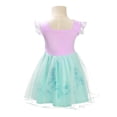 thumbnail image 2 of Disfraz elegante de princesa sirena con margaritas para Halloween, fiesta elegante, falda de tul, atuendo de verano para niñas pequeñas, talla 5T, estilo 20, 2 of 6